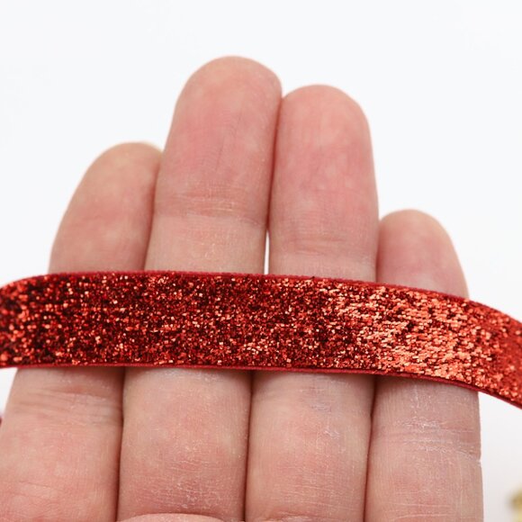 Red Sparkle Choker adjustable red spark Chokers (#10) - Picture 8 of 12